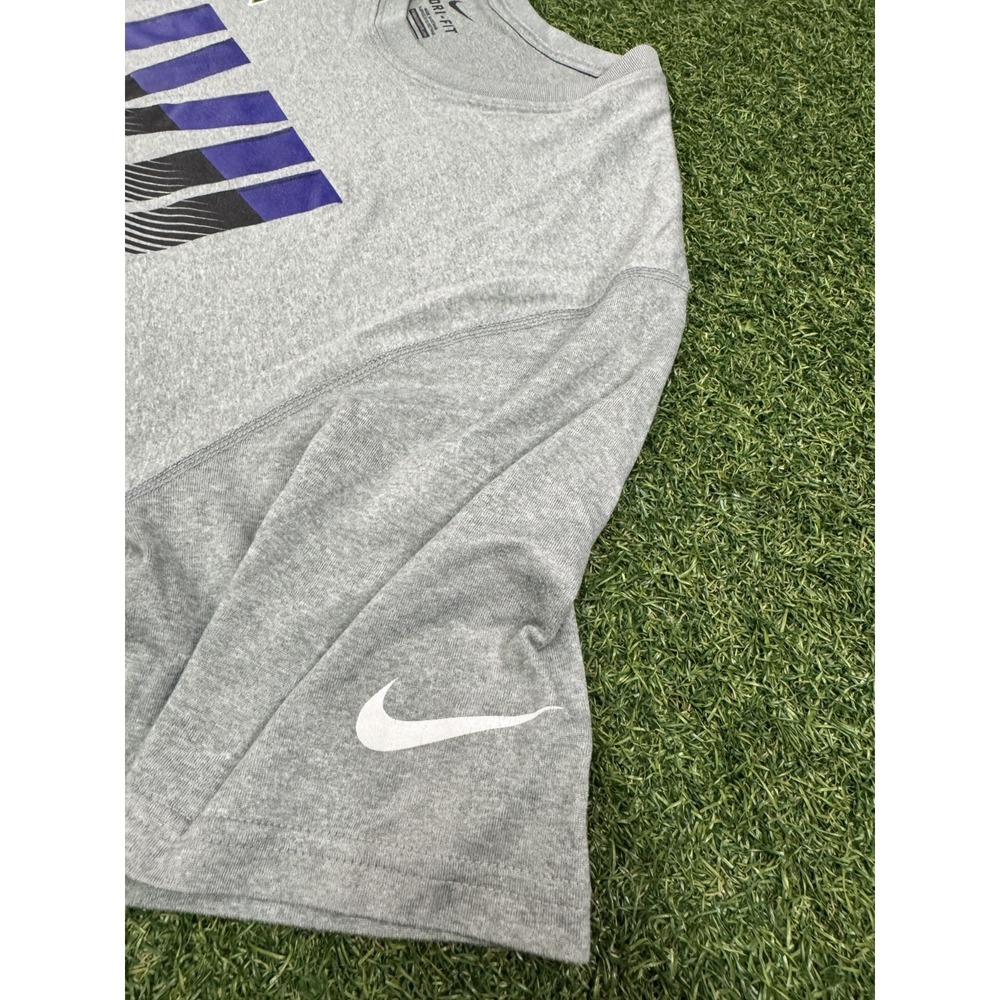 Baltimore Ravens Nike Dri-Fit Men's Shirt XL Gray Super Bowl XLVII Champions - Picture 5 of 7